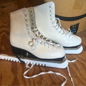CCM Women's White Ice Skates